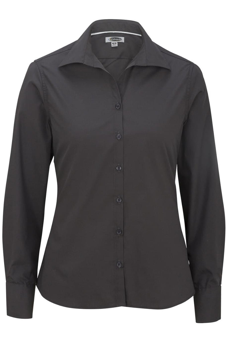 EDWARDS LIGHTWEIGHT POPLIN LONG SLEEVE LADIES SHIRT