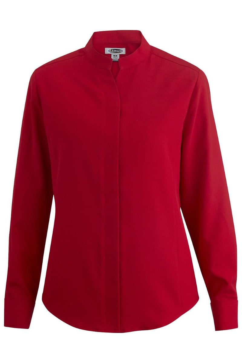 EDWARDS LADIES STAND-UP COLLAR SHIRT