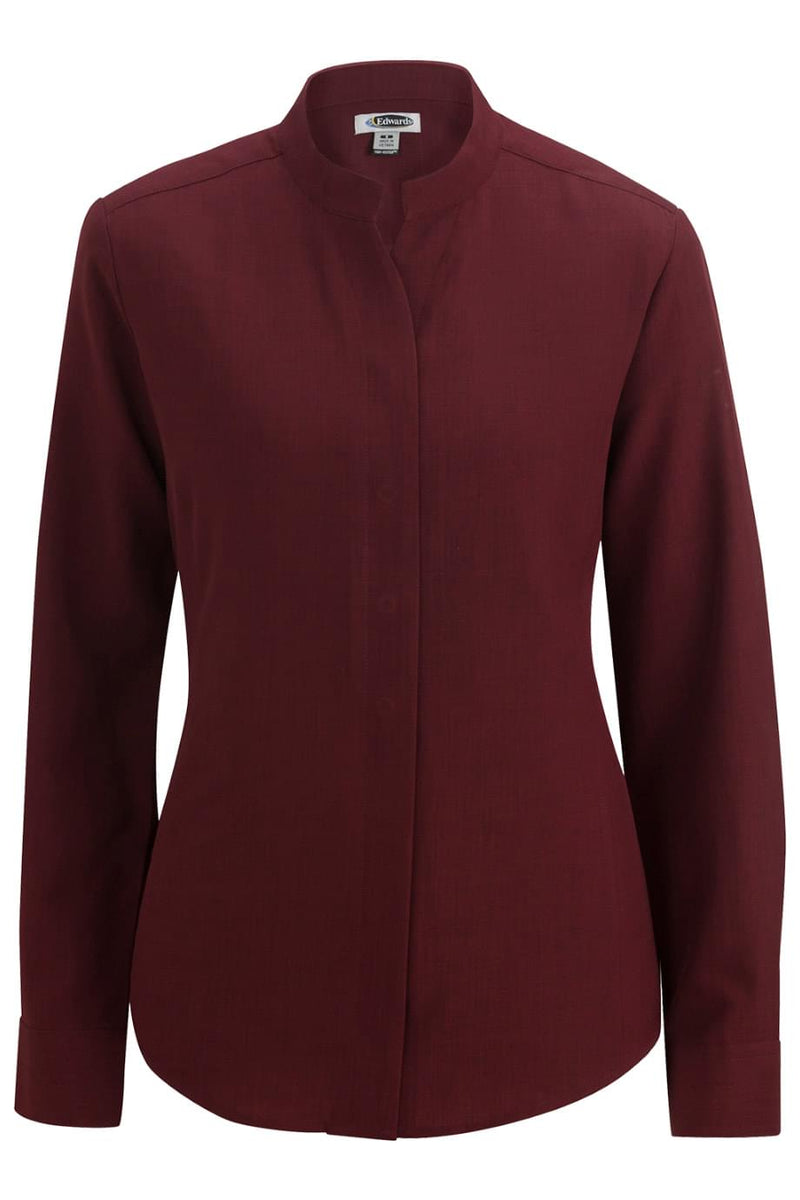 EDWARDS LADIES STAND-UP COLLAR SHIRT