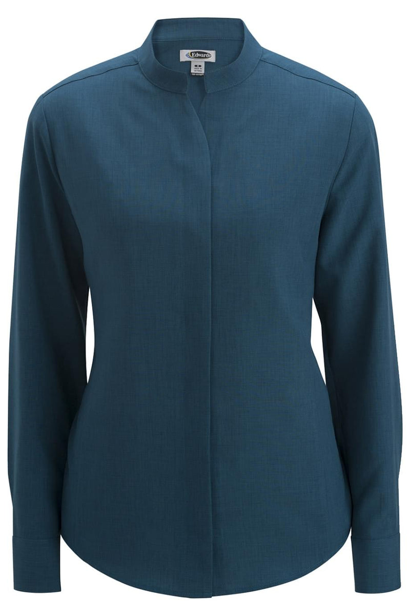 EDWARDS LADIES STAND-UP COLLAR SHIRT