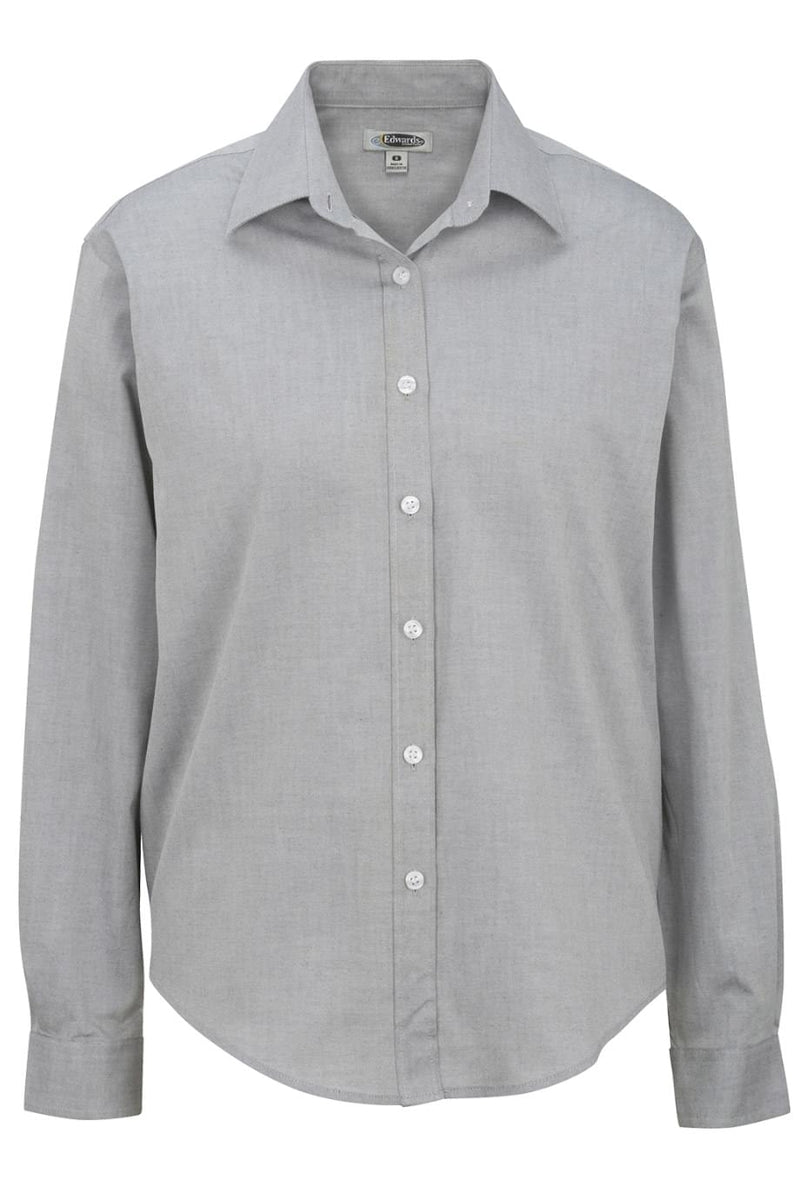 EDWARDS PINPOINT OXFORD LONG SLEEVE LADIES SHIRT