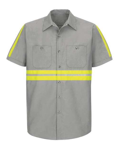 Men's Tall Enhanced Visibility Industrial Work Shirt