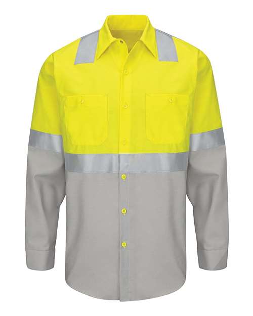 Men's Enhanced & Hi-Visibility Long Sleeve Work Shirt
