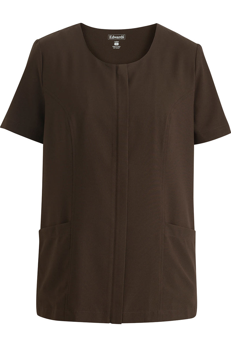EDWARDS ESSENTIAL LADIES ZIP FRONT TUNIC