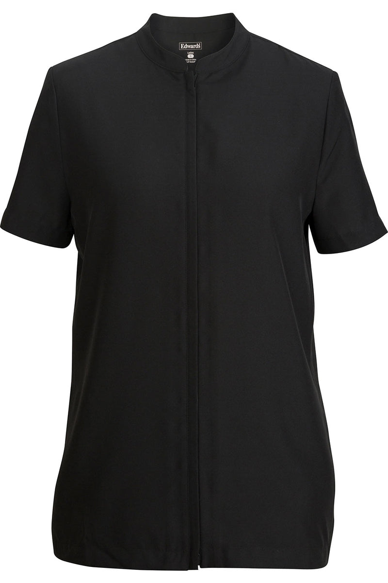 EDWARDS LADIES ESSENTIAL SOFT-STRETCH FULL-ZIP POLY TUNIC