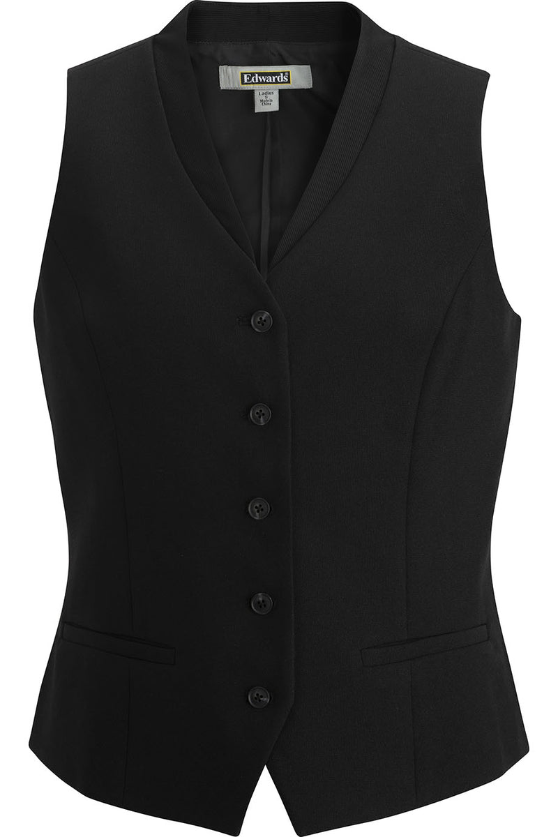EDWARDS LADIES OTTOMAN TRIM VEST