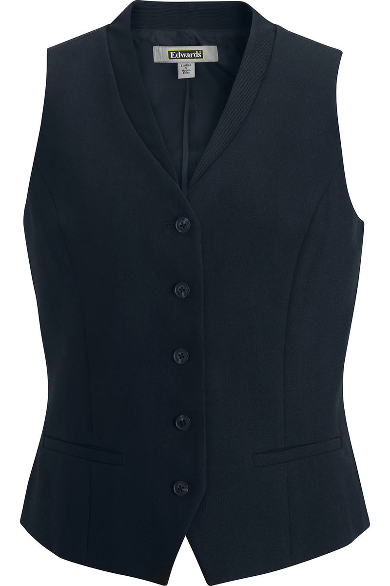 EDWARDS LADIES OTTOMAN TRIM VEST