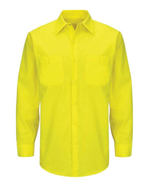Men's Enhanced & Hi-Visibility Long Sleeve Work Shirt