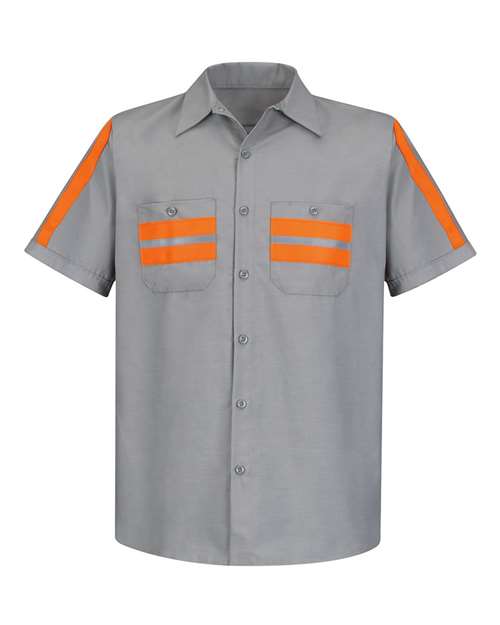 Men's Tall Enhanced Visibility Industrial Work Shirt