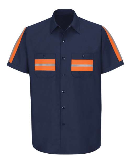 Men's Tall Enhanced Visibility Industrial Work Shirt