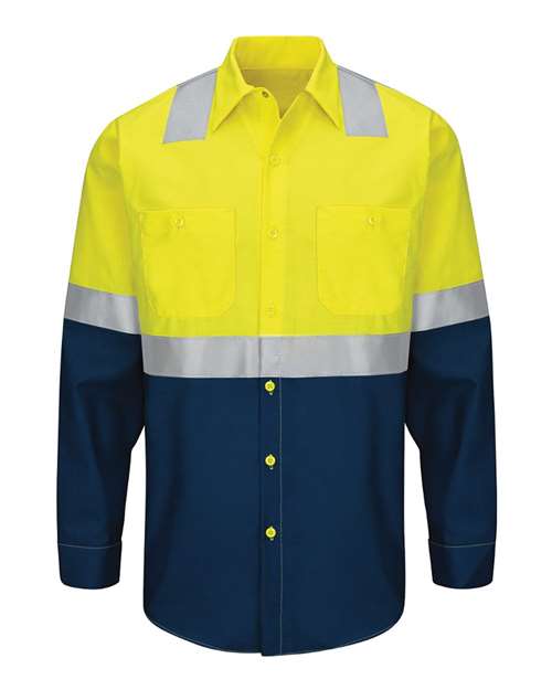 Men's Enhanced & Hi-Visibility Long Sleeve Work Shirt