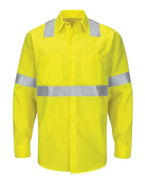 Men's Enhanced & Hi-Visibility Long Sleeve Work Shirt