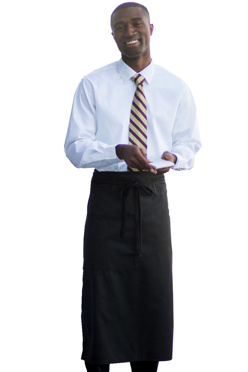 EDWARDS 2-POCKET LONG BISTRO APRON