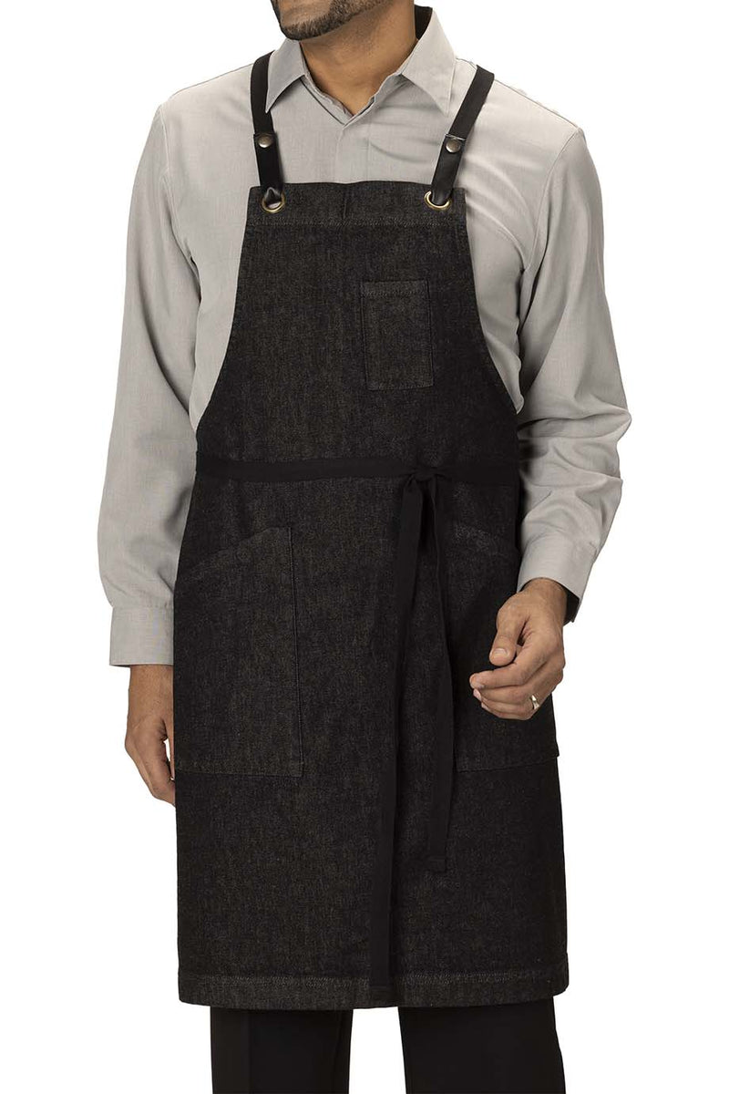 EDWARDS 3 POCKET CROSS-BACK BIB APRON
