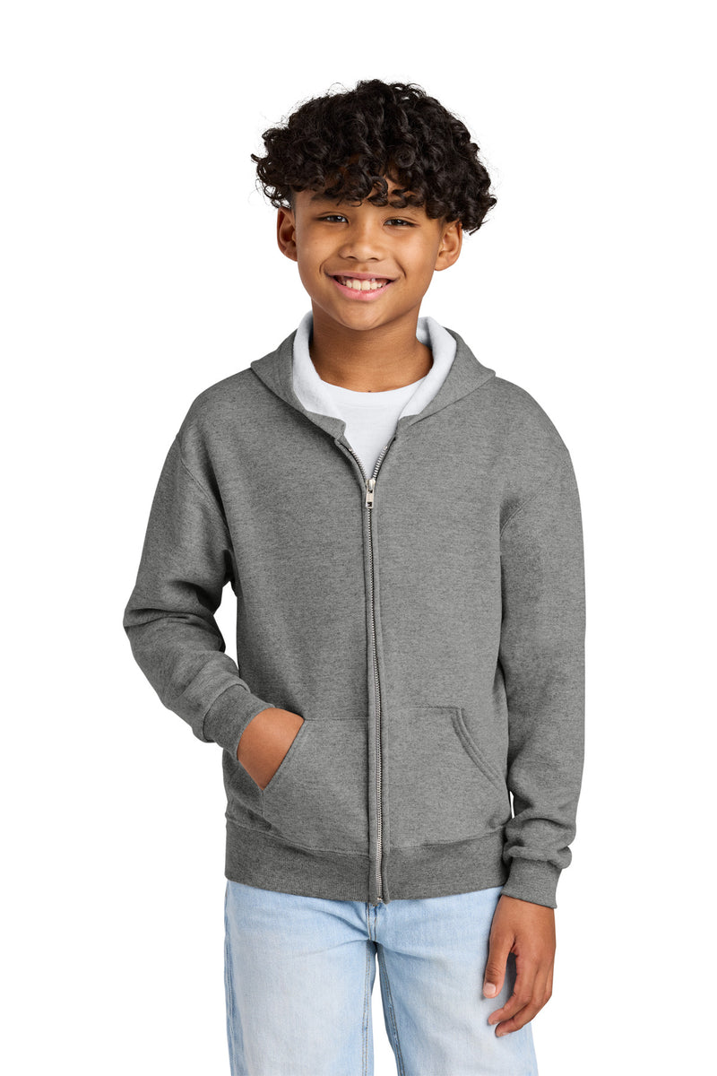 Jerzees ®  - Youth NuBlend ®  Full-Zip Hooded Sweatshirt.  993B