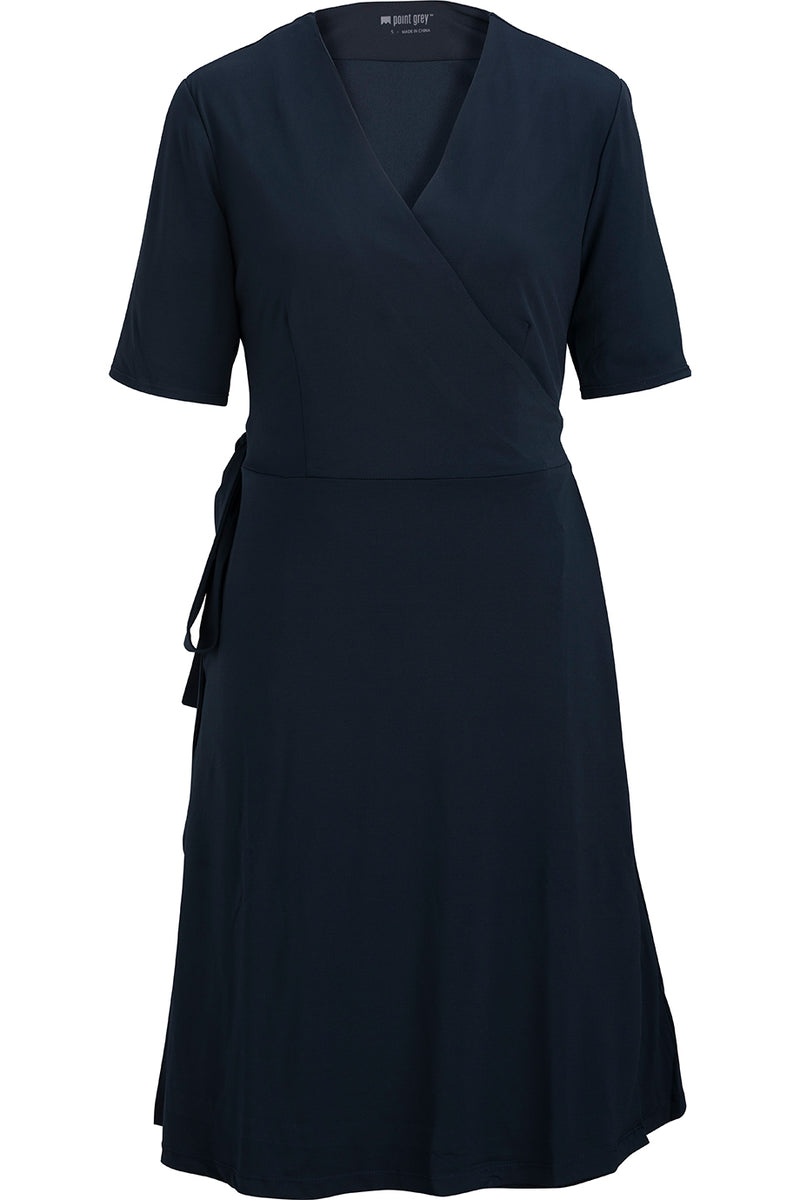 EDWARDS POINT GREY LADIES WRAP DRESS