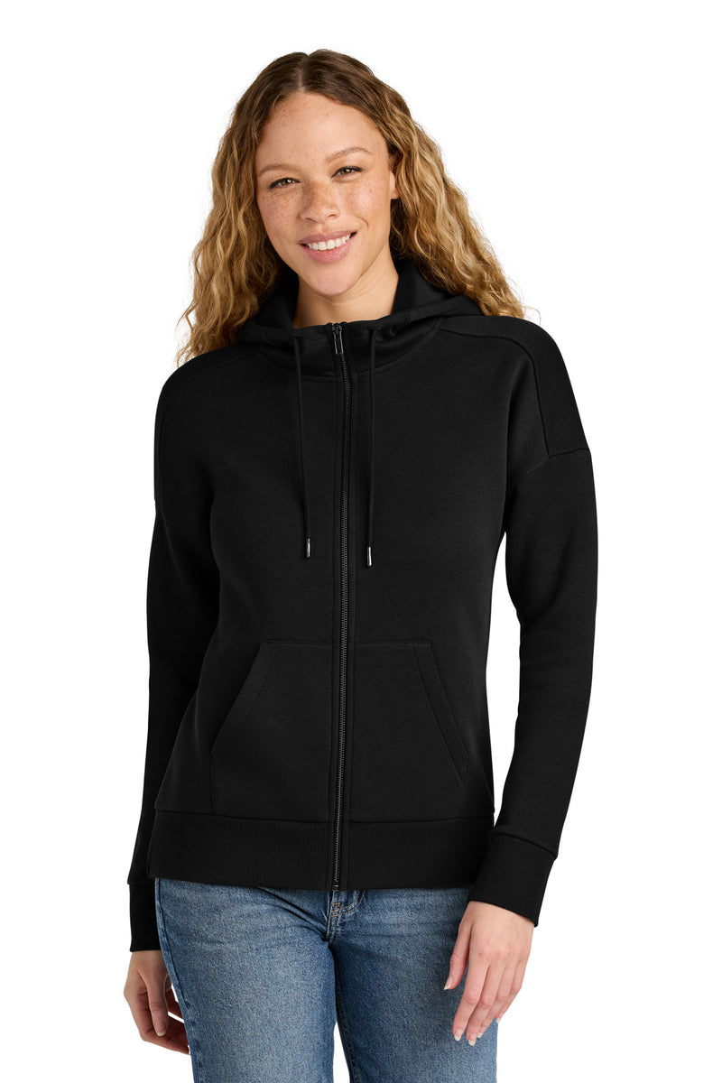 District  ®  Women's Perfect Weight  ®  Fleece Drop Shoulder Full-Zip Hoodie DT1104