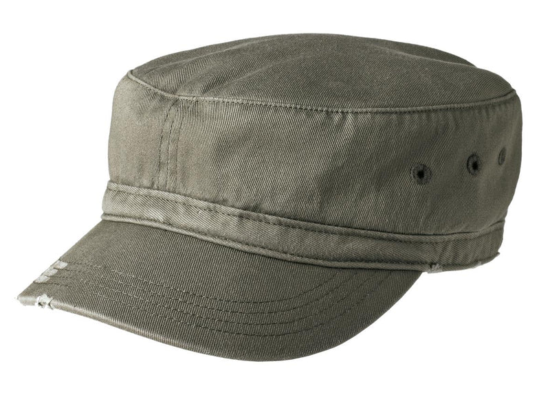 District ®  Distressed Military Hat.  DT605
