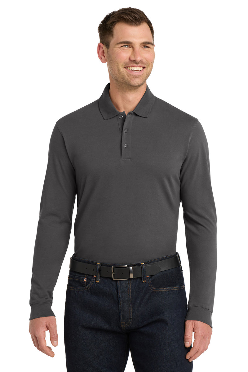 Port Authority ®  EZCotton ®  Long Sleeve Polo. K8000LS