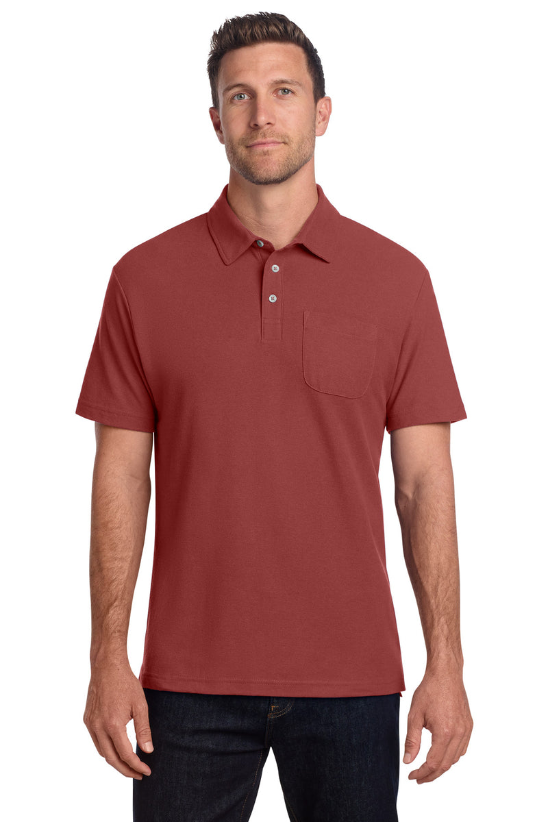 Port Authority ®  C-FREE ®  Cotton Blend Pique Pocket Polo K868