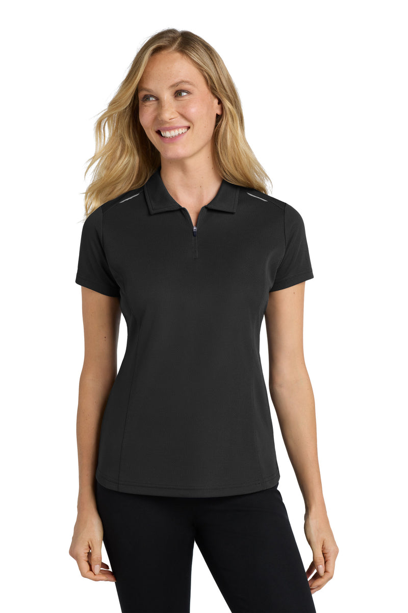 Port Authority ®  Women's Pinpoint Mesh Zip Polo. L580