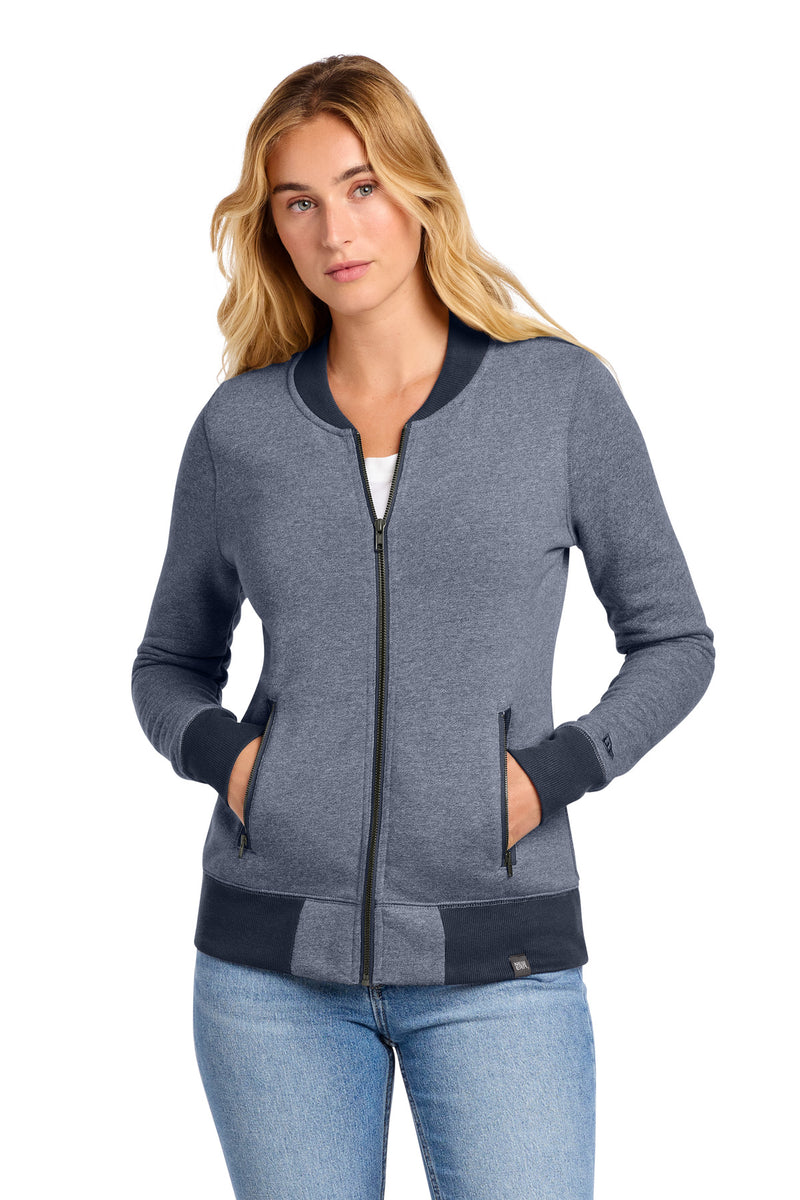 New Era ®  Women's French Terry Baseball Full-Zip. LNEA503