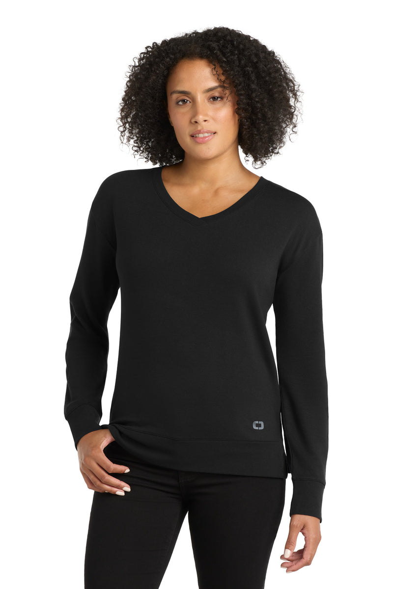 OGIO ®  Women's Luuma Flex Long Sleeve V-Neck LOG825