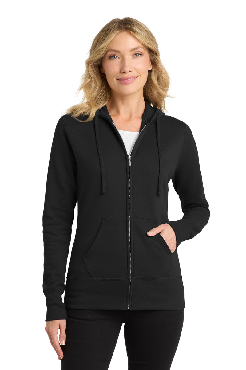 Port & Co ™  Women's Core Fleece Full-Zip Hooded Sweatshirt. LPC78ZH
