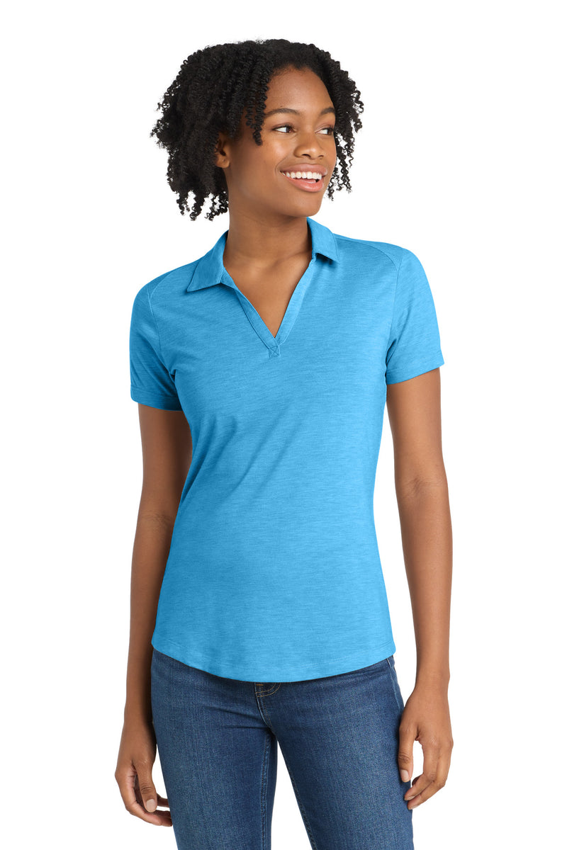 Sport-Tek  ®  Women's PosiCharge  ®  Tri-Blend Wicking Polo. LST405