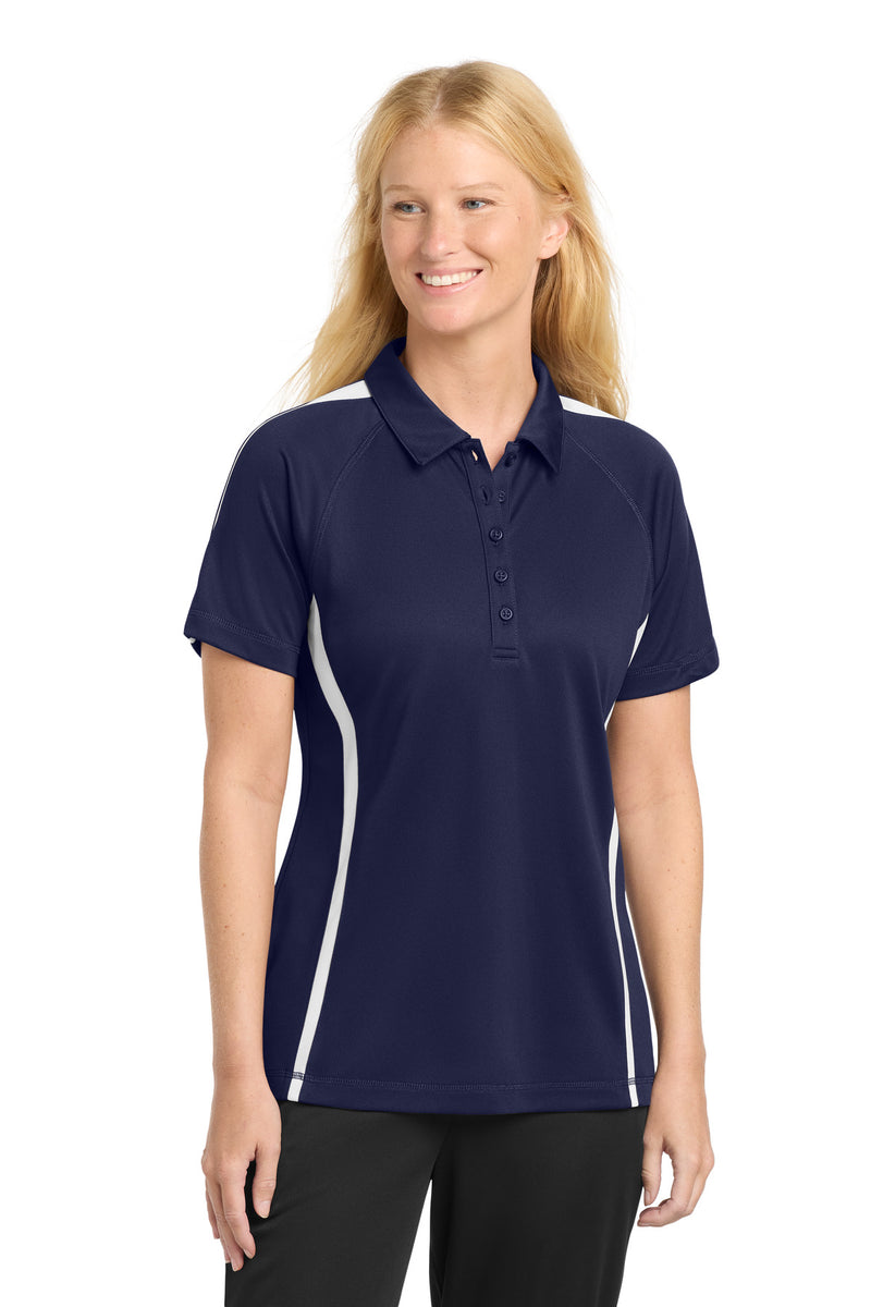 Sport-Tek ®  Women's PosiCharge ®  Micro-Mesh Colorblock Polo. LST685