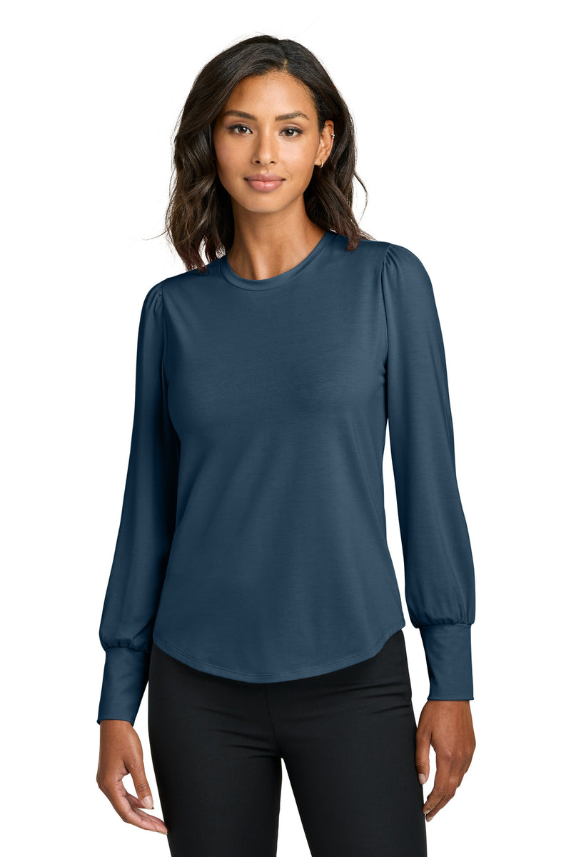 Mercer+Mettle ®  Women's Stretch Jersey Long Sleeve Blouson Top MM1019