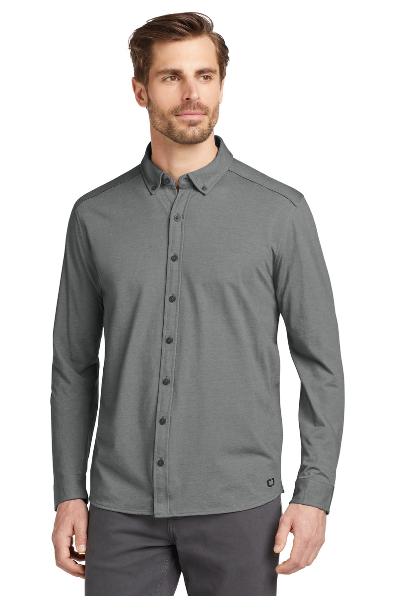 OGIO  ®   Code Stretch Long Sleeve Button-Up. OG145