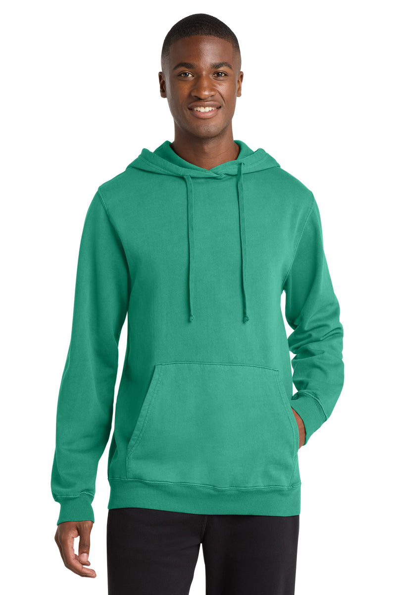 Port & Co ™  Beach Wash ®  Garment-Dyed Pullover Hooded Sweatshirt. PC098H