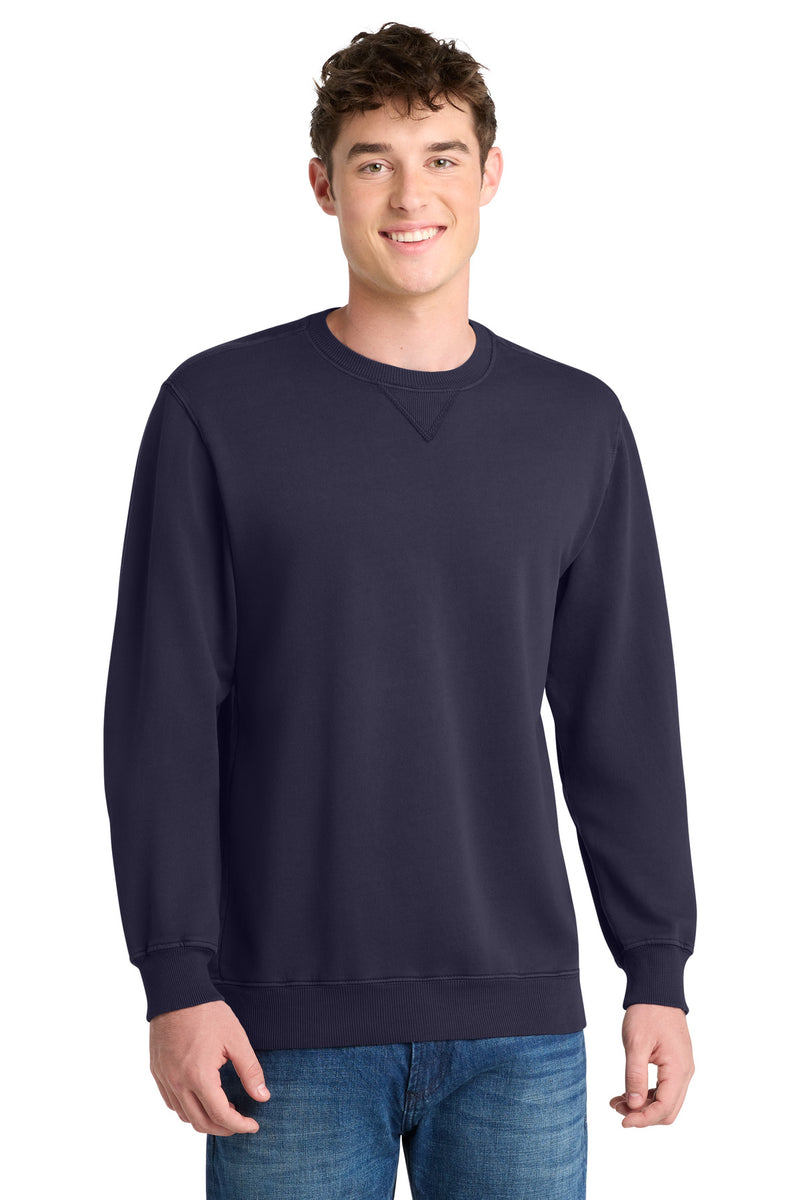 Port & Co ™  Beach Wash ®  Garment-Dyed Crewneck Sweatshirt PC098