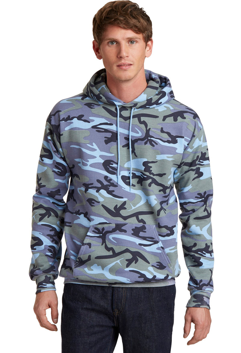 Port & Co ™  Core Fleece Camo Pullover Hooded Sweatshirt. PC78HC