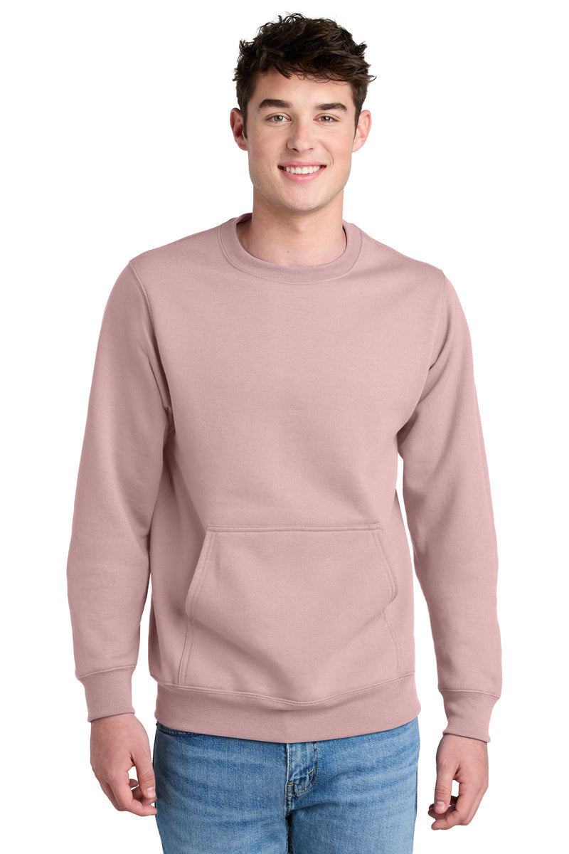 Port & Co ™  Core Fleece Crewneck Pocket Sweatshirt PC78PKT