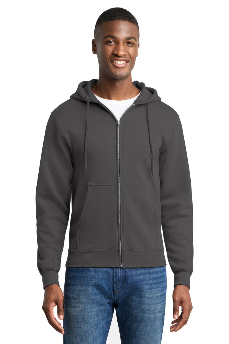 Port & Co ™  Core Fleece Full-Zip Hooded Sweatshirt. PC78ZH