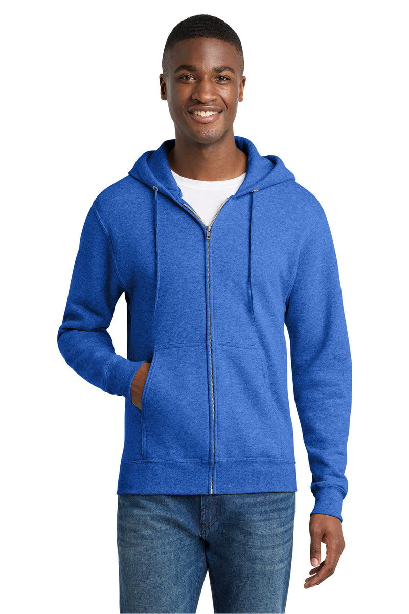 Port & Co ™  Core Fleece Full-Zip Hooded Sweatshirt. PC78ZH