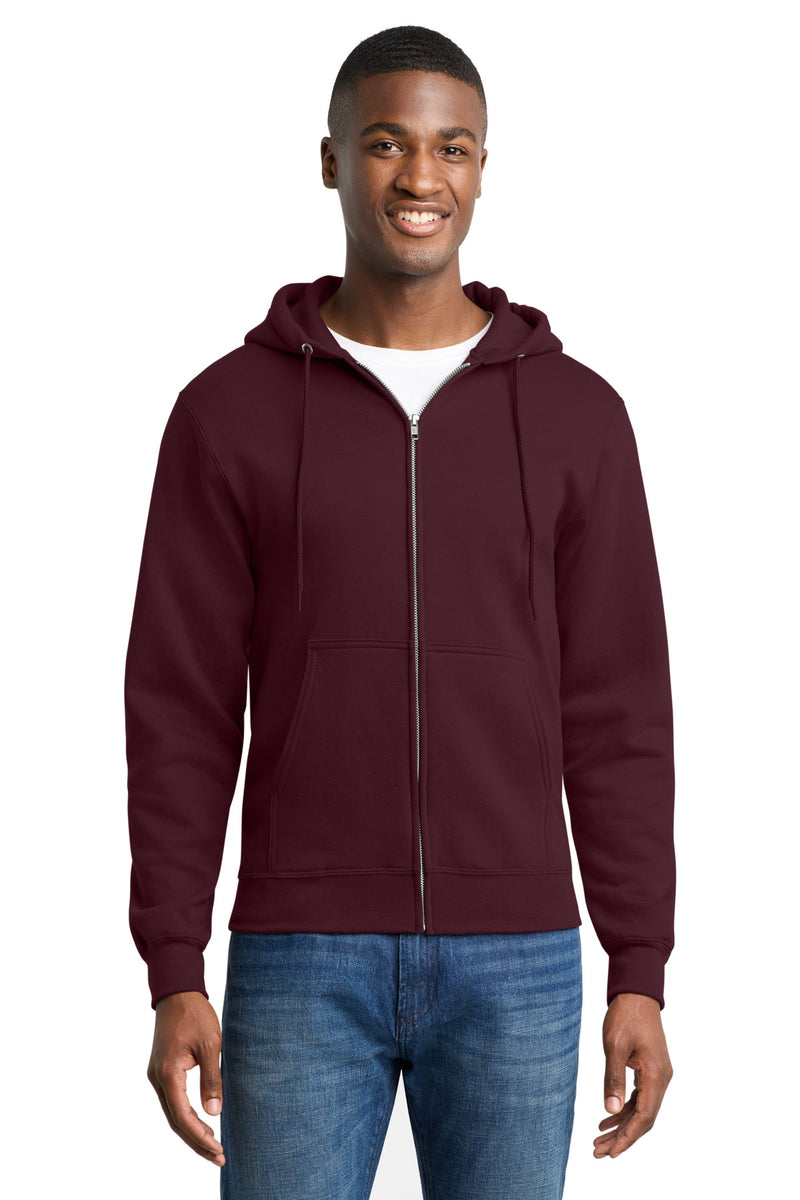 Port & Co ™  Core Fleece Full-Zip Hooded Sweatshirt. PC78ZH