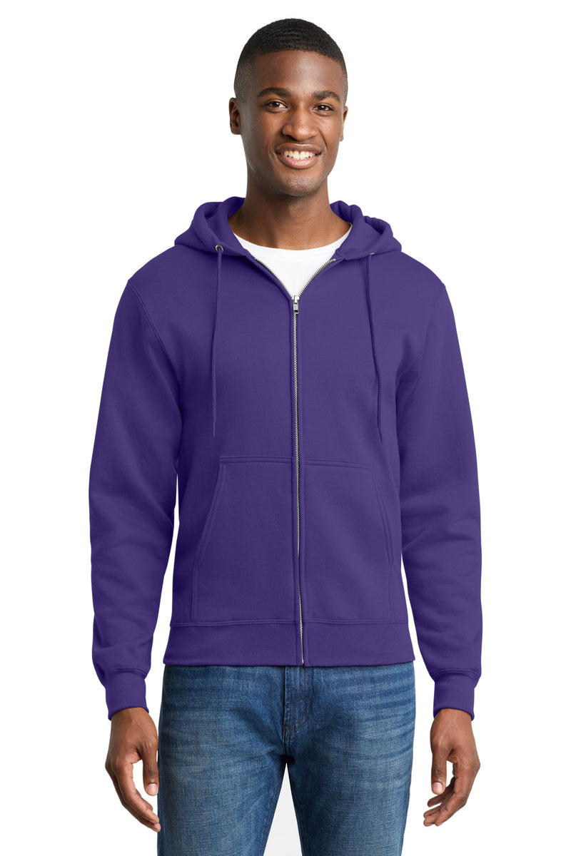 Port & Co ™  Core Fleece Full-Zip Hooded Sweatshirt. PC78ZH