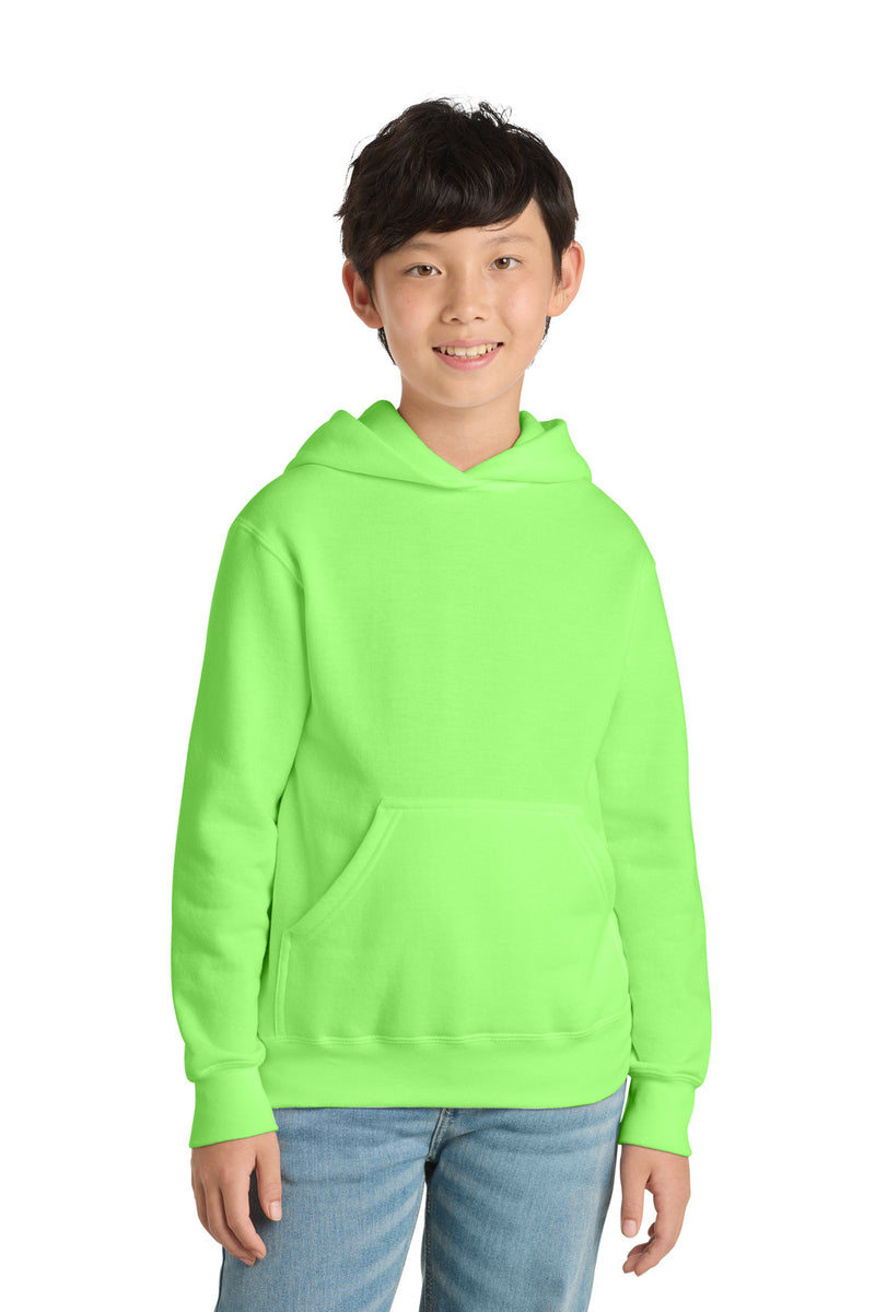 Port & Co ™  Youth Core Fleece Pullover Hooded Sweatshirt.  PC90YH