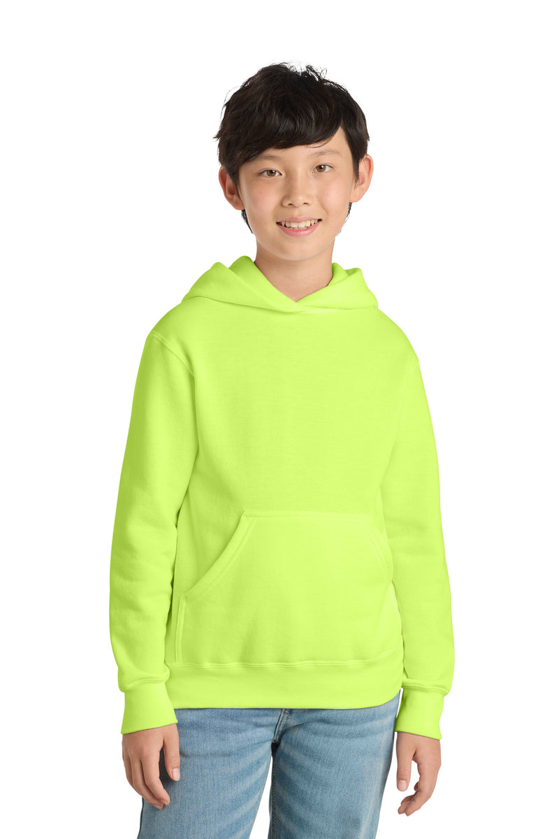 Port & Co ™  Youth Core Fleece Pullover Hooded Sweatshirt.  PC90YH