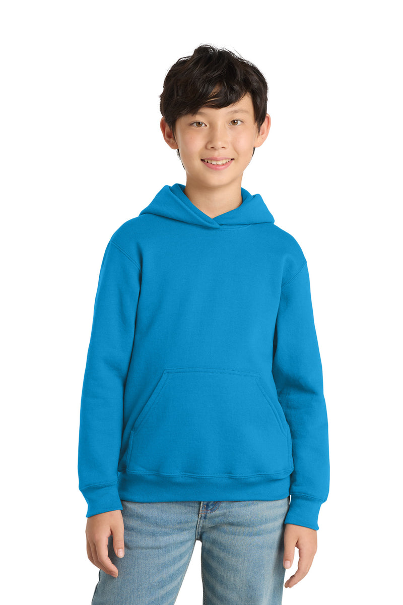 Port & Co ™  Youth Core Fleece Pullover Hooded Sweatshirt.  PC90YH