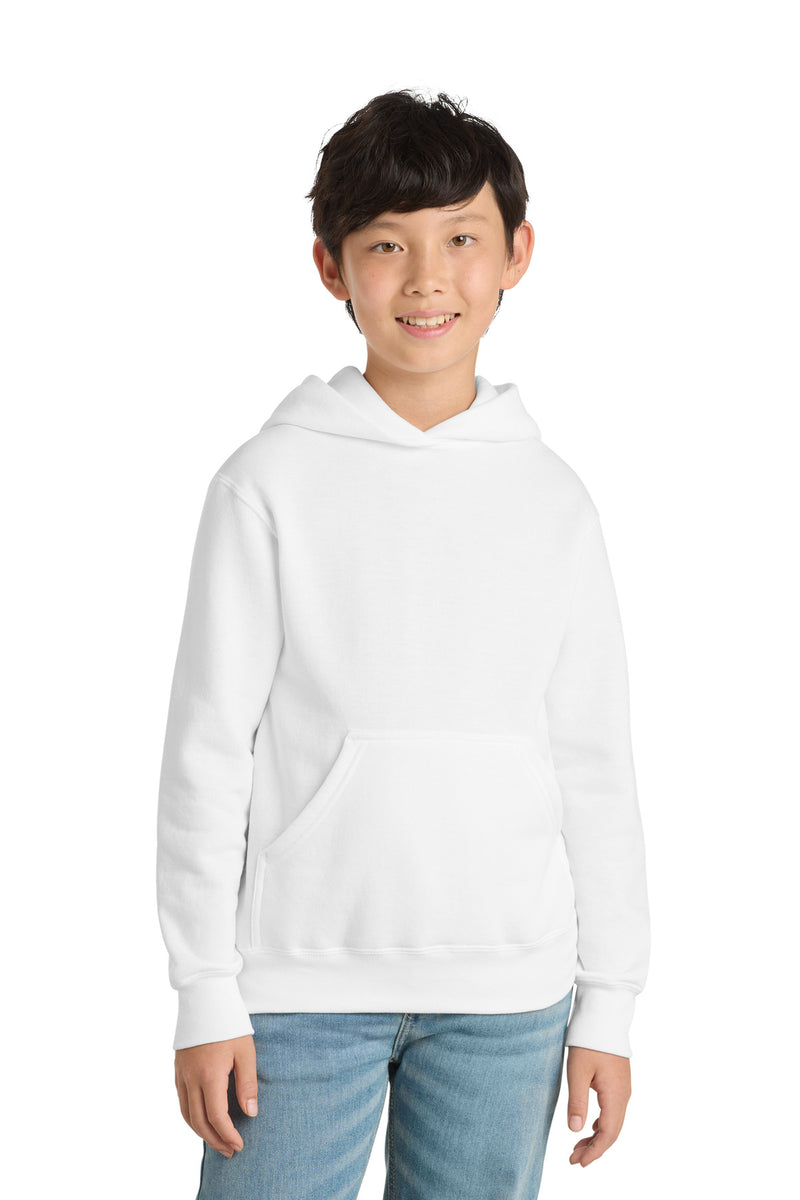 Port & Co ™  Youth Core Fleece Pullover Hooded Sweatshirt.  PC90YH