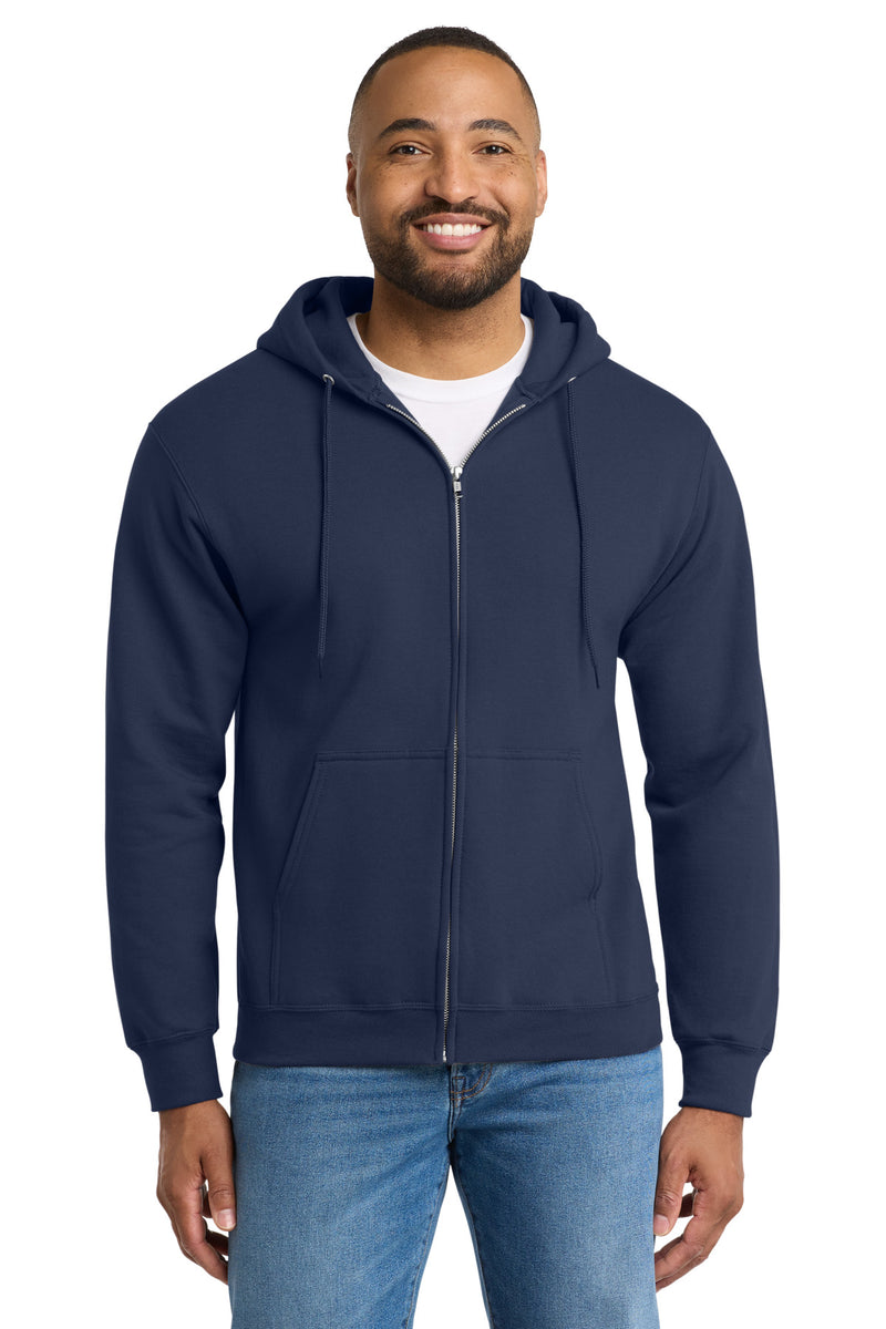 Port & Co ™  Tall Essential Fleece Full-Zip Hooded Sweatshirt. PC90ZHT