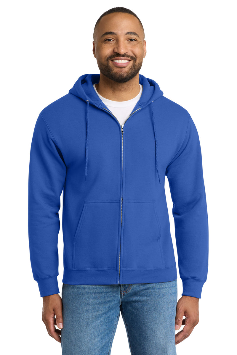 Port & Co ™  Tall Essential Fleece Full-Zip Hooded Sweatshirt. PC90ZHT