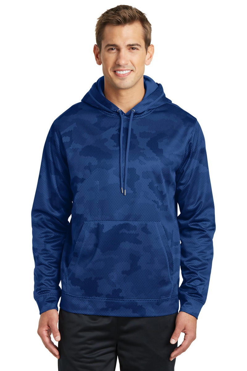 Sport-Tek ®  Sport-Wick ®  CamoHex Fleece Hooded Pullover. ST240