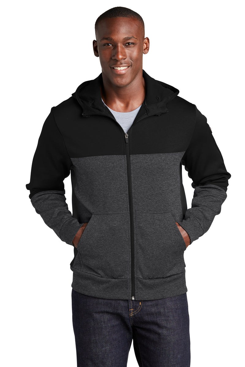 Sport-Tek ®  Tech Fleece Colorblock Full-Zip Hooded Jacket. ST245