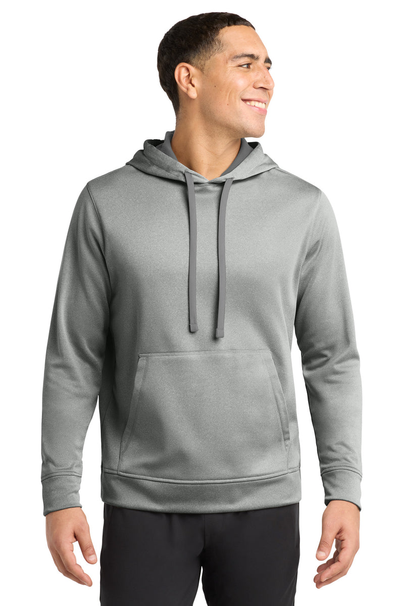 Sport-Tek  ®  PosiCharge  ®  Sport-Wick  ®  Heather Fleece Hooded Pullover. ST264