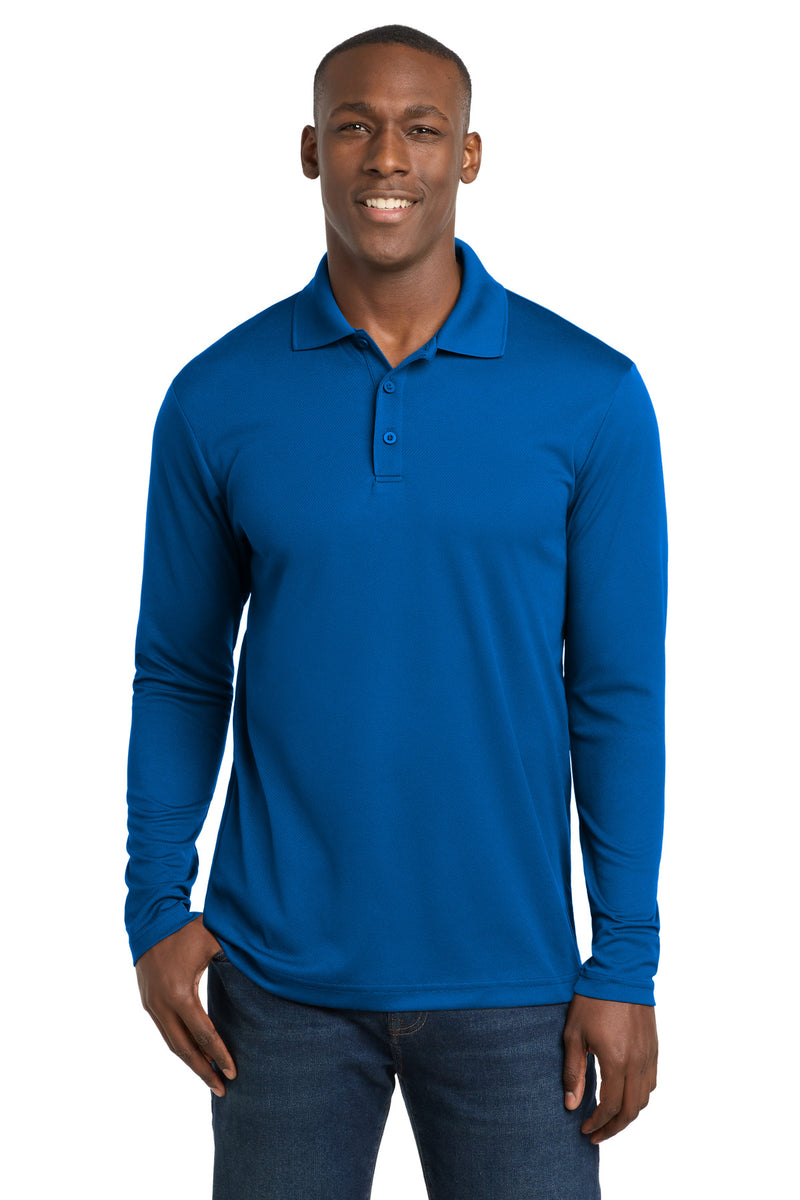 Sport-Tek  ®  PosiCharge  ®  RacerMesh  ®  Long Sleeve Polo. ST640LS